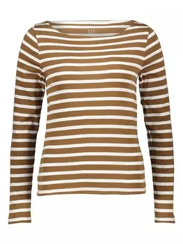 Лонгслив GAP, цвет braun/wei