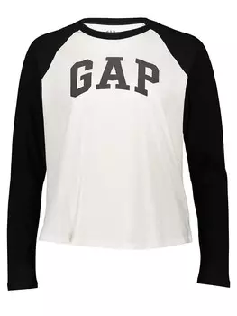 Лонгслив GAP Longsleeve, черный/белый