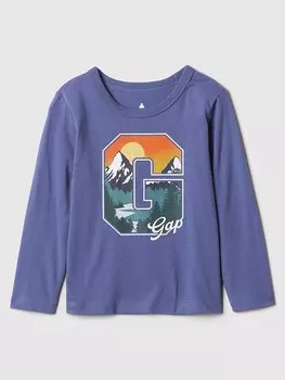 Лонгслив GAP Longsleeve, фиолетовый
