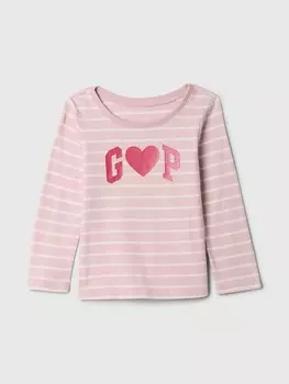 Лонгслив GAP Longsleeve, розовый