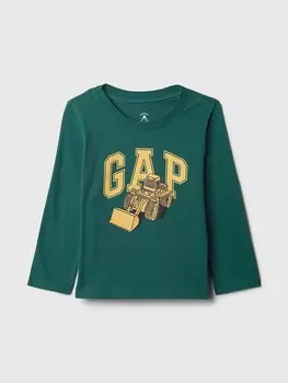 Лонгслив GAP Longsleeve, зеленый