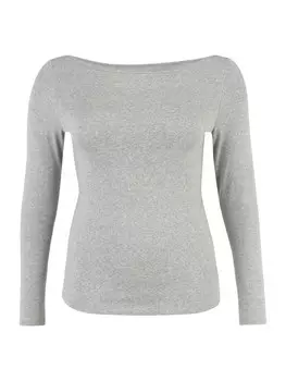 Лонгслив Gap, пятнистый серый