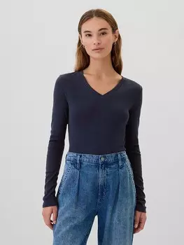 Лонгслив GAP, темно-синий