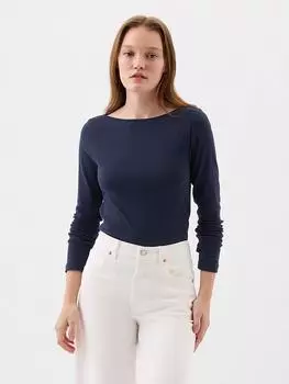 Лонгслив GAP, темно-синий