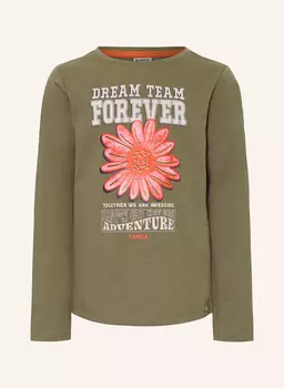 Лонгслив GARCIA, зеленый