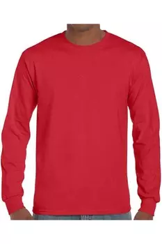 Лонгслив Gildan Ultra Cotton, красный