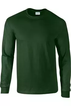 Лонгслив Gildan Ultra Cotton, зеленый