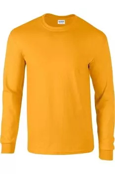 Лонгслив Gildan Ultra Cotton, золотой