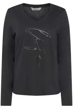 Лонгслив Gina Laura, антрацит