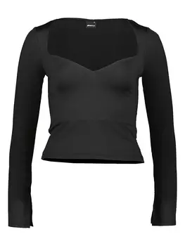 Лонгслив Gina Tricot, черный