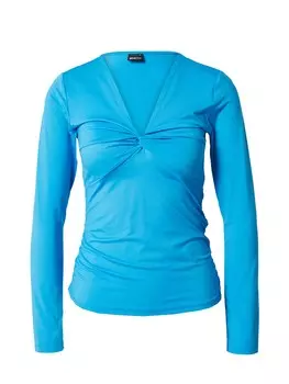 Лонгслив Gina Tricot PARTY, лазурный