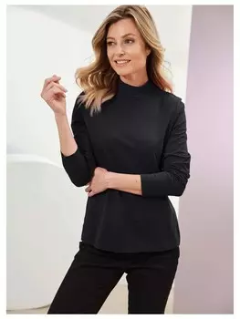 Лонгслив GOLDNER Stehbundshirt, черный