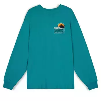 Лонгслив Grimey Ufollow, зеленый