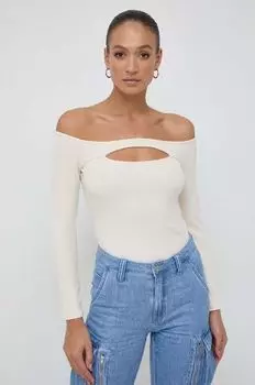 Лонгслив Guess, бежевый