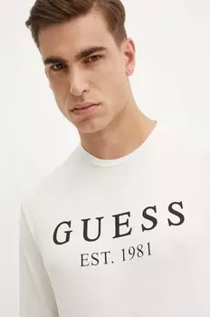 Лонгслив Guess, бежевый