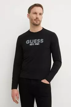 Лонгслив Guess, черный