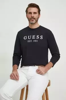 Лонгслив Guess, черный