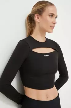 Лонгслив Guess, черный