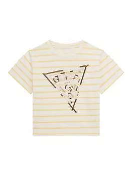 Лонгслив Guess, цвет Yellow/White