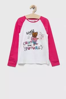 Лонгслив Guess для детей, белый