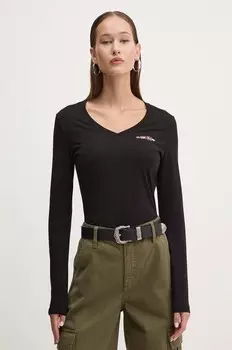 Лонгслив Guess Jeans, черный