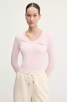 Лонгслив Guess Jeans, розовый