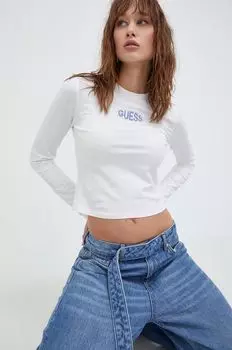 Лонгслив Guess Originals, бежевый