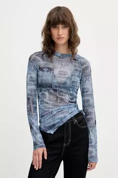 Лонгслив Guess Originals, синий