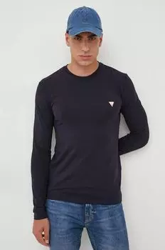 Лонгслив Guess, темно-синий