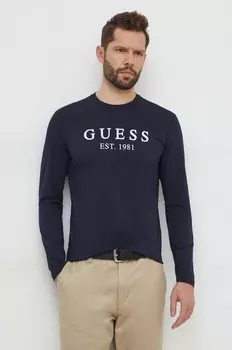 Лонгслив Guess, темно-синий