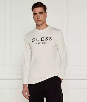 Лонгслив Guess Underwear Regular Fit, экрю