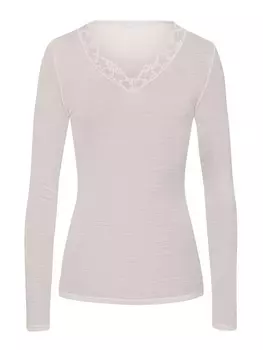 Лонгслив Hanro Woolen Lace, цвет pumice