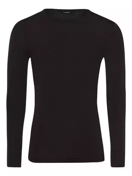 Лонгслив Hanro Woolen Silk, антрацит