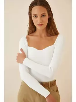 Лонгслив Happiness Istanbul Longsleeve, белый