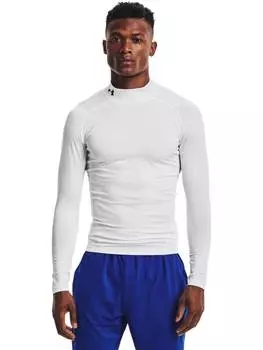 Лонгслив HeatGear Mock Langarm-Oberteil Under Armour, белый