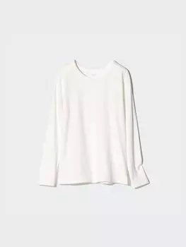 Лонгслив heattech Uniqlo, белый