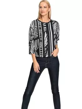 Лонгслив Heine, черный/белый