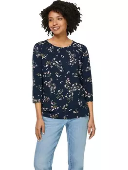 Лонгслив Heine, цвет dunkelblau/bunt