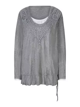 Лонгслив heine Shirt, серый