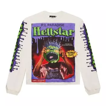Лонгслив Hellstar Horror Book Long-Sleeve 'White', белый