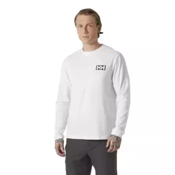 Лонгслив Helly Hansen Skog Graphic Tee, белый