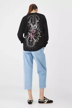 Лонгслив, хлопок Medicine, черный