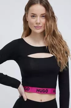 Лонгслив Hugo, черный