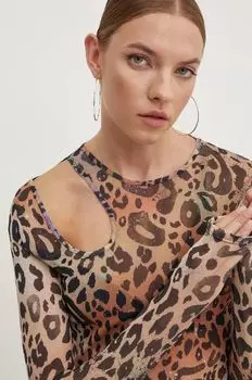 Лонгслив Hugo, коричневый