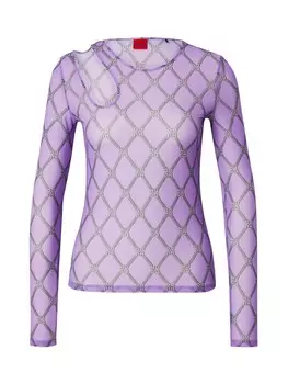 Лонгслив HUGO Shirt Damecia, фиолетовый