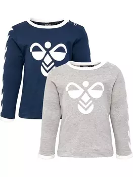 Лонгслив Hummel, цвет Blue/Stone