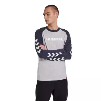 Лонгслив Hummel Legacy Blocked, серый