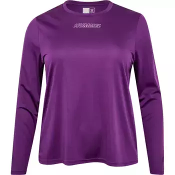 Лонгслив Hummel TE Curvy, фиолетовый