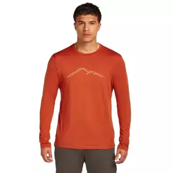 Лонгслив Icebreaker Merino 150 Tech Lite Rainer Ridge, оранжевый