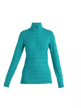 Лонгслив ICEBREAKER Performance Shirt 260 Vertex, зеленый